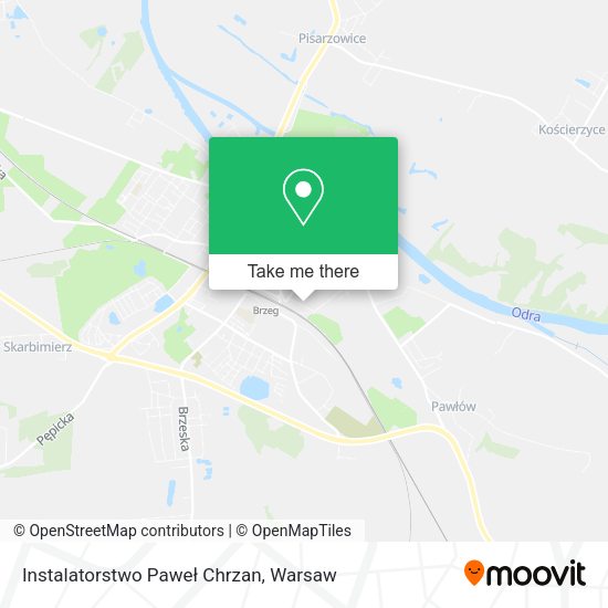 Instalatorstwo Paweł Chrzan map