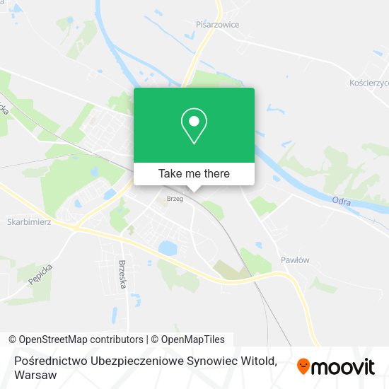 Pośrednictwo Ubezpieczeniowe Synowiec Witold map