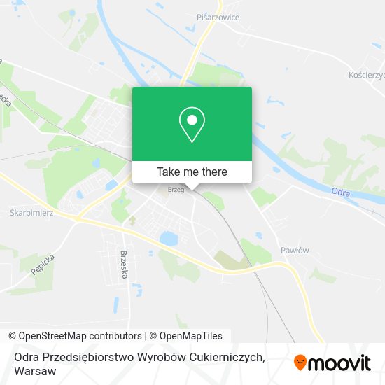 Odra Przedsiębiorstwo Wyrobów Cukierniczych map