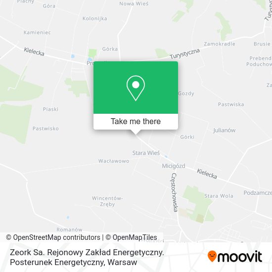 Zeork Sa. Rejonowy Zakład Energetyczny. Posterunek Energetyczny map