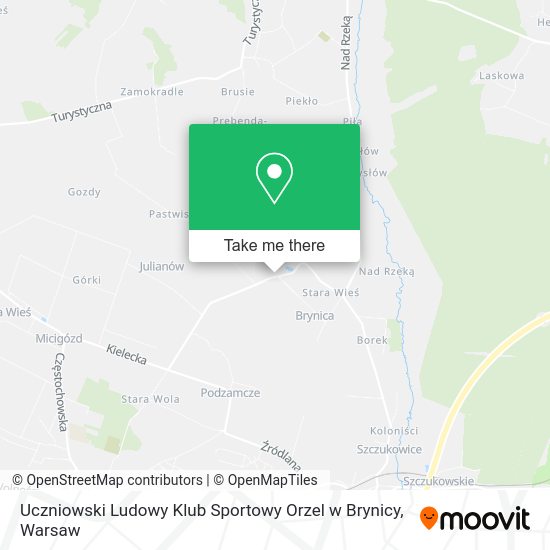 Uczniowski Ludowy Klub Sportowy Orzel w Brynicy map