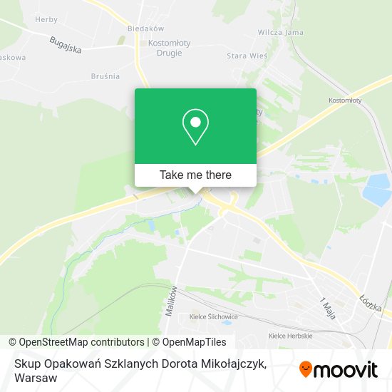 Skup Opakowań Szklanych Dorota Mikołajczyk map