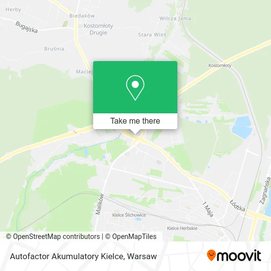 Карта Autofactor Akumulatory Kielce