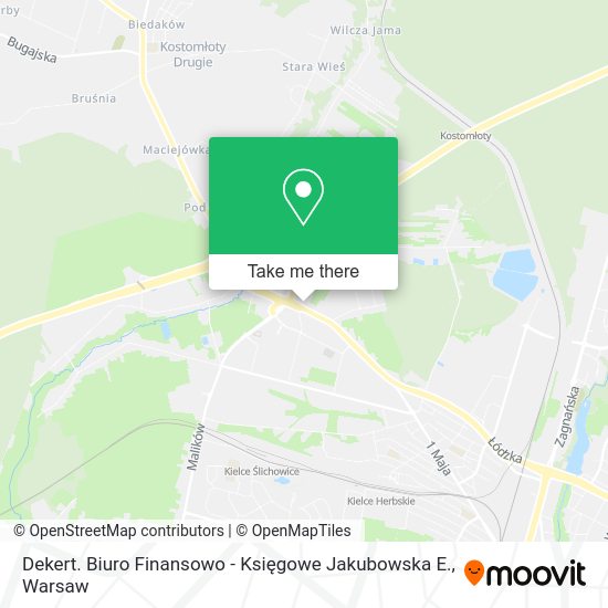 Dekert. Biuro Finansowo - Księgowe Jakubowska E. map