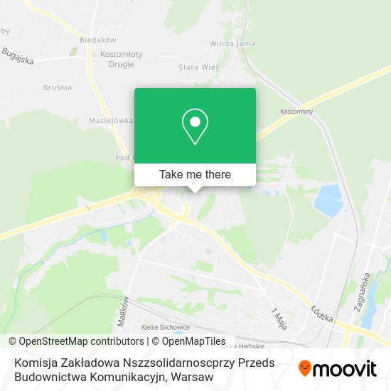 Komisja Zakładowa Nszzsolidarnoscprzy Przeds Budownictwa Komunikacyjn map