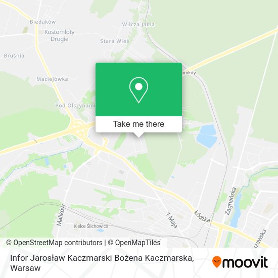 Infor Jarosław Kaczmarski Bożena Kaczmarska map