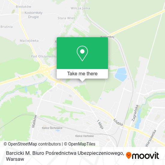 Barcicki M. Biuro Pośrednictwa Ubezpieczeniowego map