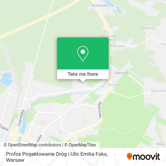 Profox Projektowanie Dróg i Ulic Emilia Foks map