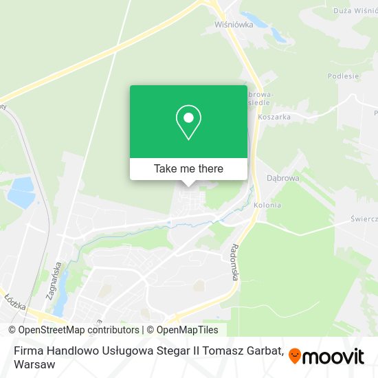 Firma Handlowo Usługowa Stegar II Tomasz Garbat map