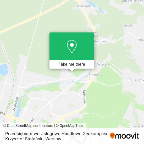 Przedsiębiorstwo Usługowo Handlowe Geokomplex Krzysztof Stefański map