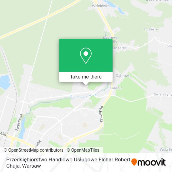 Przedsiębiorstwo Handlowo Usługowe Elchar Robert Chaja map