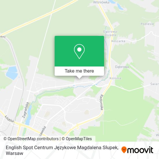 English Spot Centrum Językowe Magdalena Słupek map