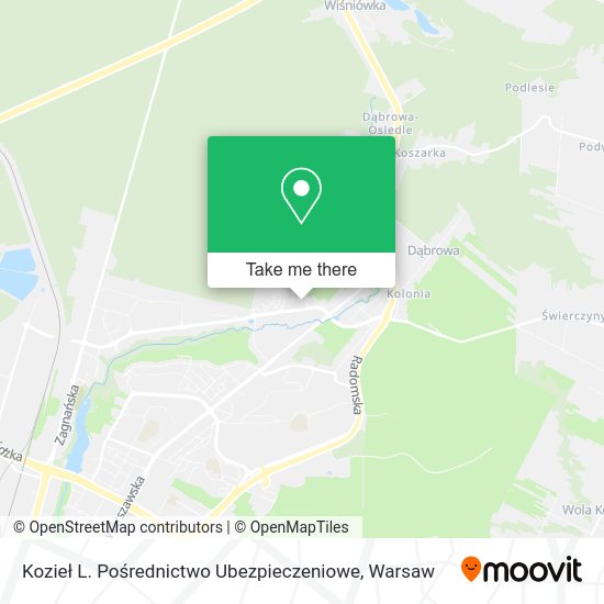 Kozieł L. Pośrednictwo Ubezpieczeniowe map