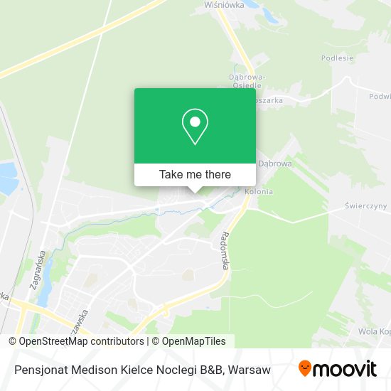 Pensjonat Medison Kielce Noclegi B&B map