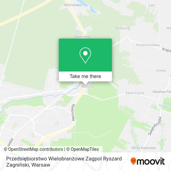 Przedsiębiorstwo Wielobranżowe Zagpol Ryszard Zagniński map