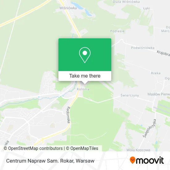 Карта Centrum Napraw Sam. Rokar