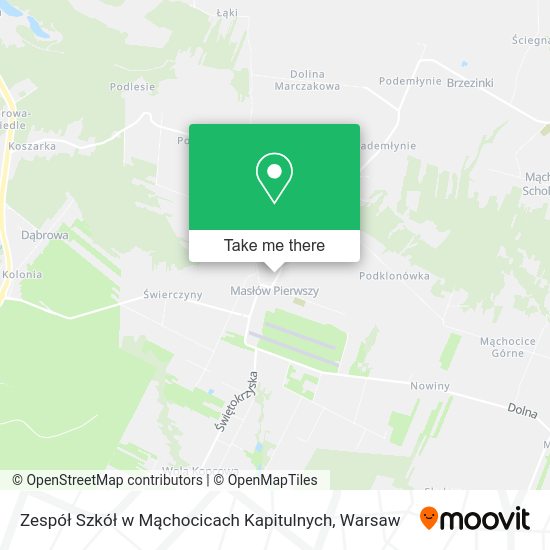 Zespół Szkół w Mąchocicach Kapitulnych map