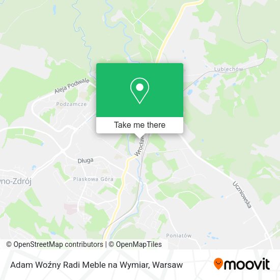 Adam Woźny Radi Meble na Wymiar map