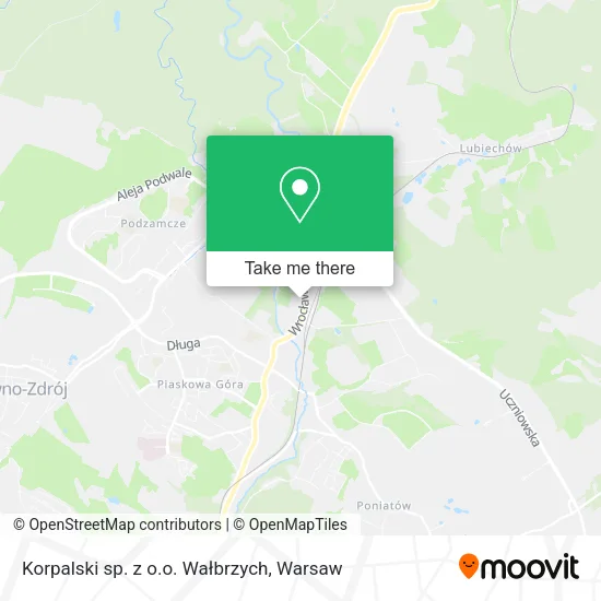 Карта Korpalski sp. z o.o. Wałbrzych