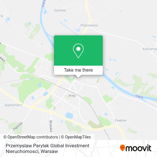 Карта Przemyslaw Parylak Global Investment Nieruchomosci