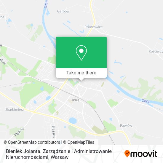 Bieniek Jolanta. Zarządzanie i Administrowanie Nieruchomościami map