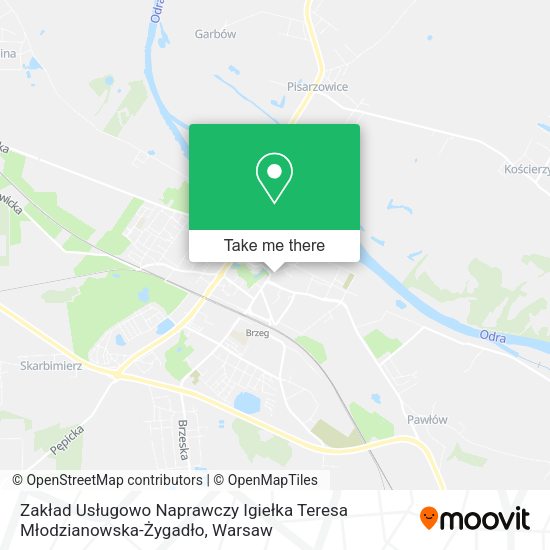 Zakład Usługowo Naprawczy Igiełka Teresa Młodzianowska-Żygadło map