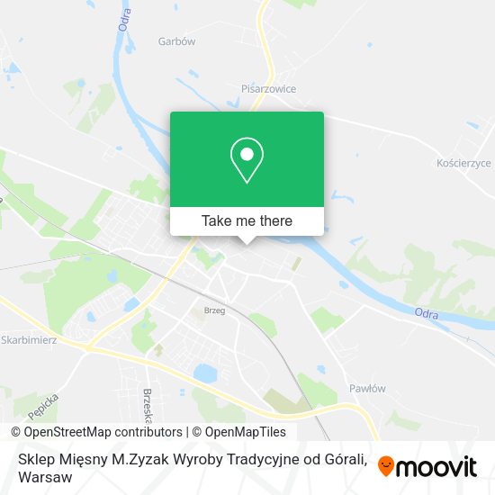 Sklep Mięsny M.Zyzak Wyroby Tradycyjne od Górali map