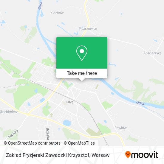 Zakład Fryzjerski Zawadzki Krzysztof map