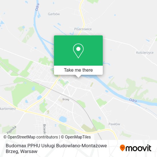 Карта Budomax PPHU Usługi Budowlano-Montażowe Brzeg