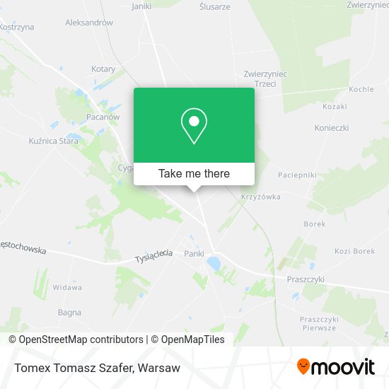 Tomex Tomasz Szafer map