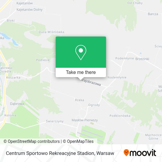 Centrum Sportowo Rekreacyjne Stadion map