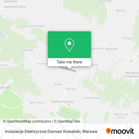 Instalacje Elektryczne Damian Kowalski map