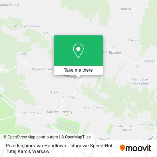 Карта Przedsiębiorstwo Handlowo Usługowe Speed-Hol Tutaj Kamil