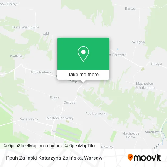Ppuh Zaliński Katarzyna Zalińska map