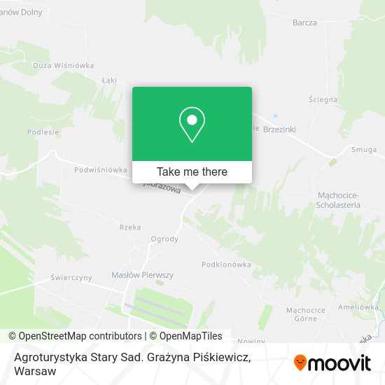 Agroturystyka Stary Sad. Grażyna Piśkiewicz map