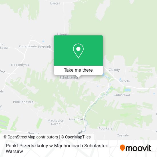 Punkt Przedszkolny w Mąchocicach Scholasterii map