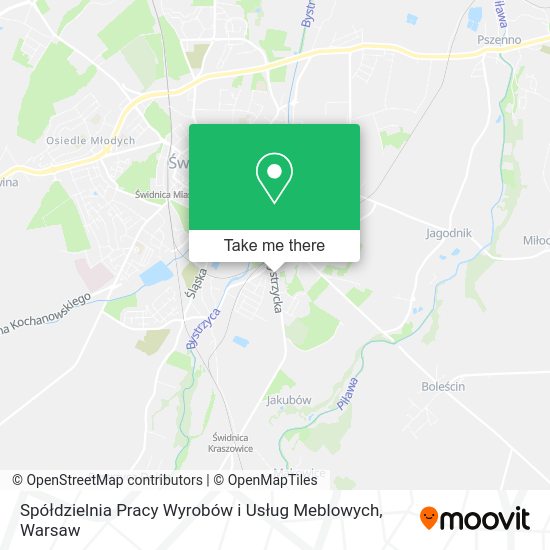 Spółdzielnia Pracy Wyrobów i Usług Meblowych map