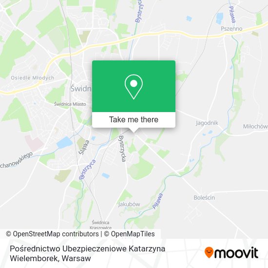 Pośrednictwo Ubezpieczeniowe Katarzyna Wielemborek map