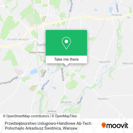 Przedsiębiorstwo Usługowo-Handlowe Ab-Tech Połochajło Arkadiusz Świdnica map