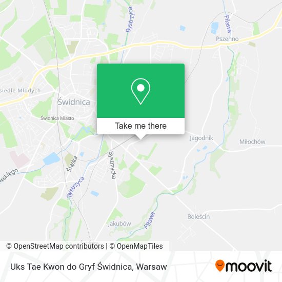 Uks Tae Kwon do Gryf Świdnica map