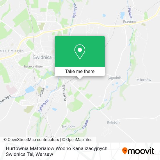 Карта Hurtownia Materialow Wodno Kanalizacyjnych Swidnica Tel