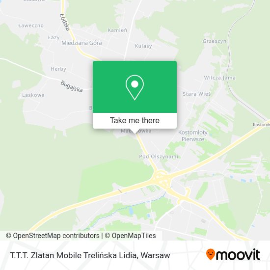 T.T.T. Zlatan Mobile Trelińska Lidia map