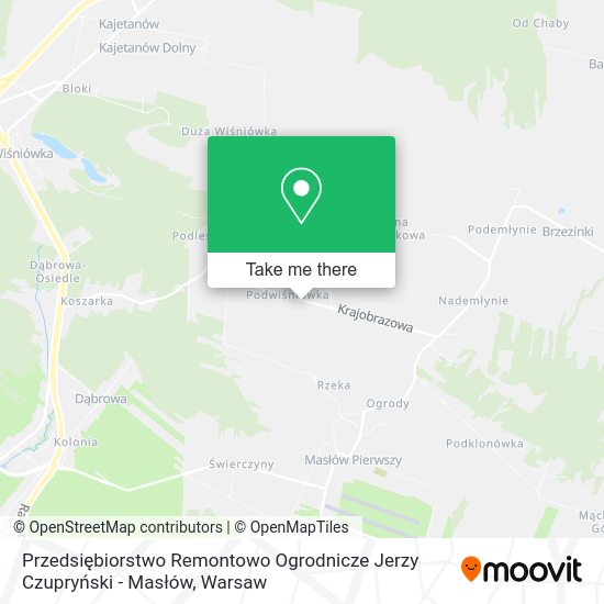 Przedsiębiorstwo Remontowo Ogrodnicze Jerzy Czupryński - Masłów map