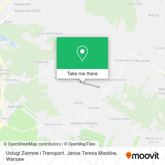 Usługi Ziemne i Transport. Janus Teresa Masłów map