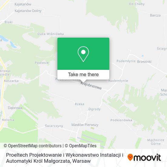 Proeltech Projektowanie i Wykonawstwo Instalacji i Automatyki Król Małgorzata map