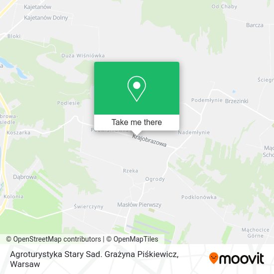 Agroturystyka Stary Sad. Grażyna Piśkiewicz map