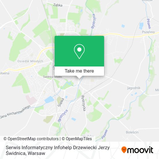 Serwis Informatyczny Infohelp Drzewiecki Jerzy Świdnica map