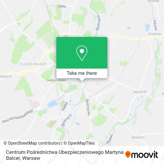 Centrum Pośrednictwa Ubezpieczeniowego Martyna Balcer map