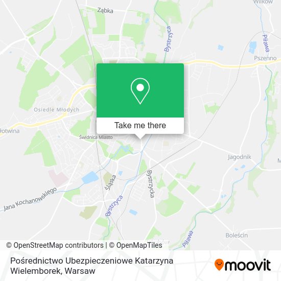 Pośrednictwo Ubezpieczeniowe Katarzyna Wielemborek map