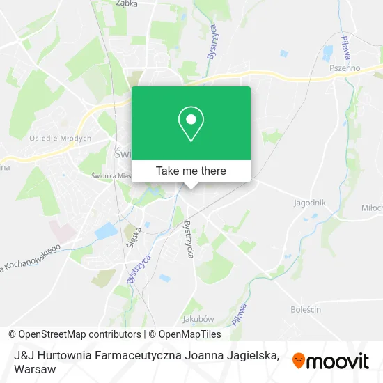Карта J&J Hurtownia Farmaceutyczna Joanna Jagielska